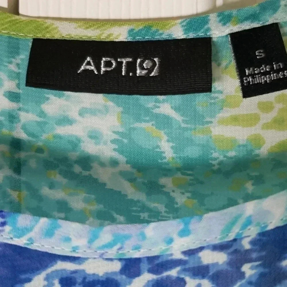 APT. 9 | Poncho | Size S | Green, Blue and Aqua - Picture 7 of 7
